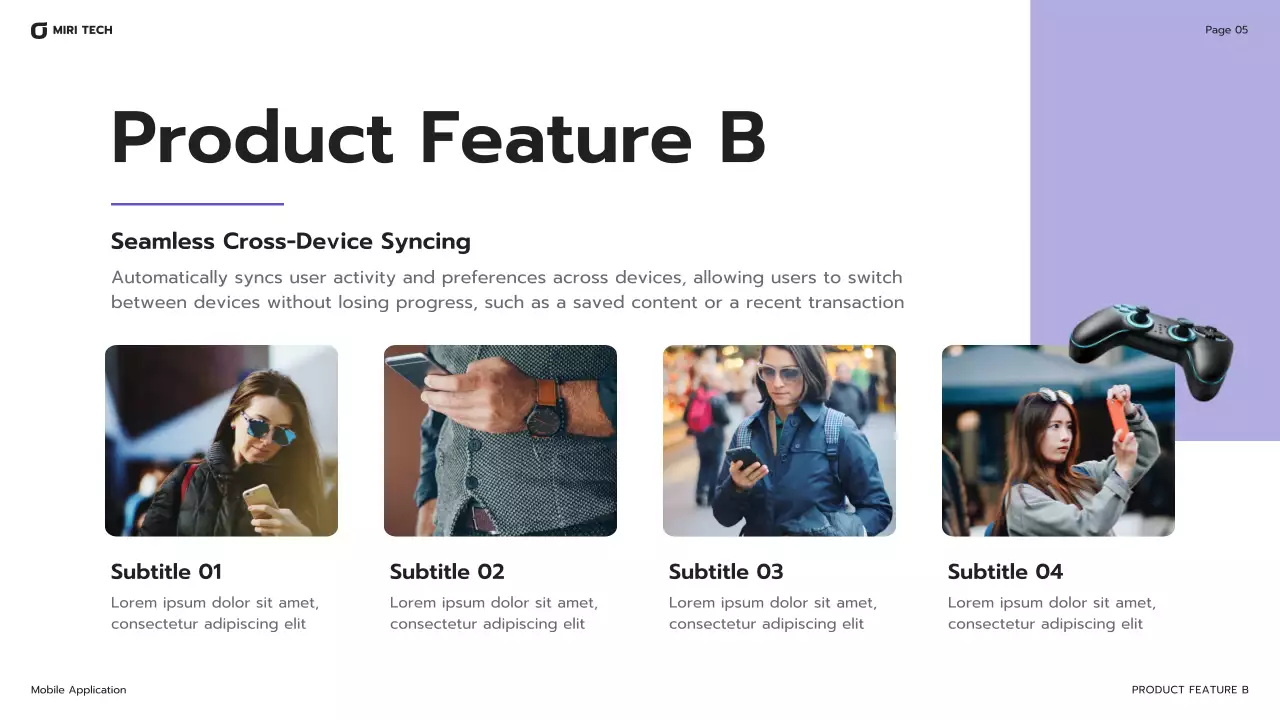 Purple Modern Mobile Application Presentation