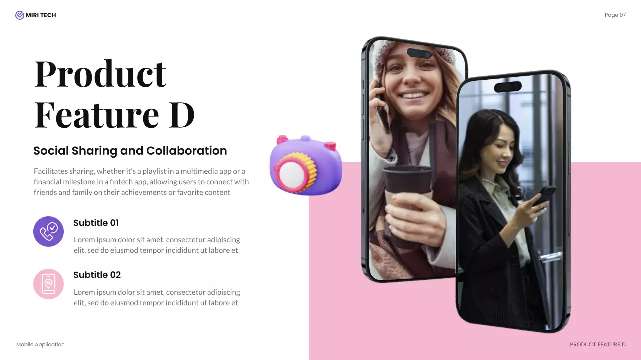 Purple Modern Mobile Application Presentation