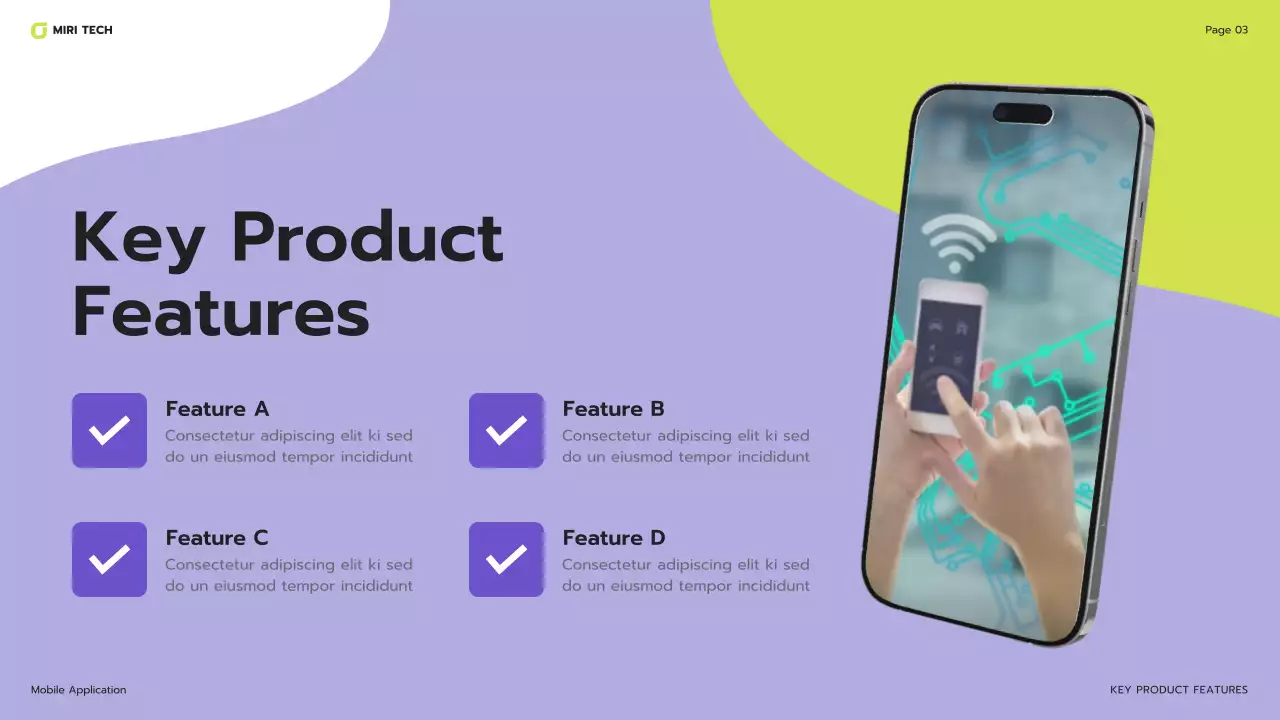 Purple Modern Mobile Application Presentation