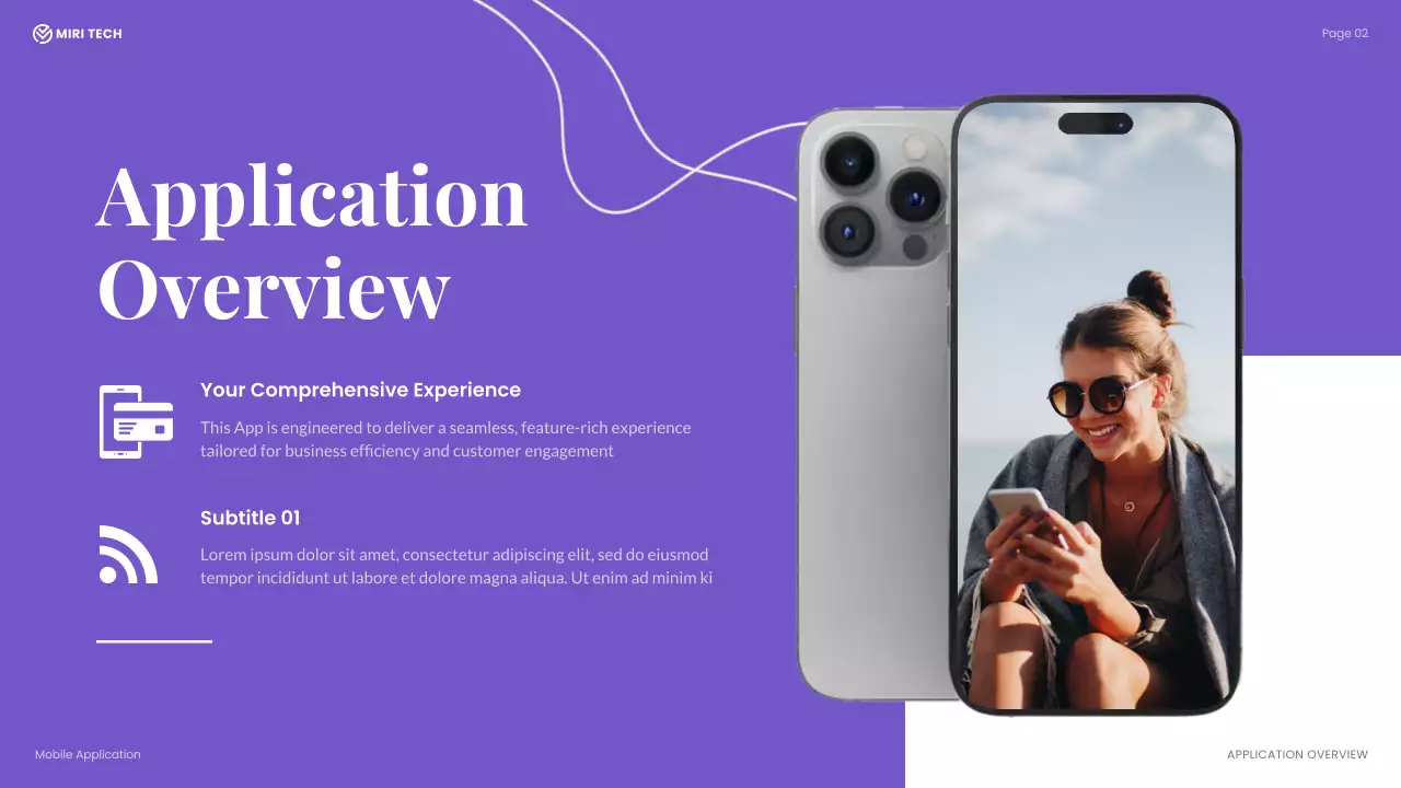Purple Modern Mobile Application Presentation