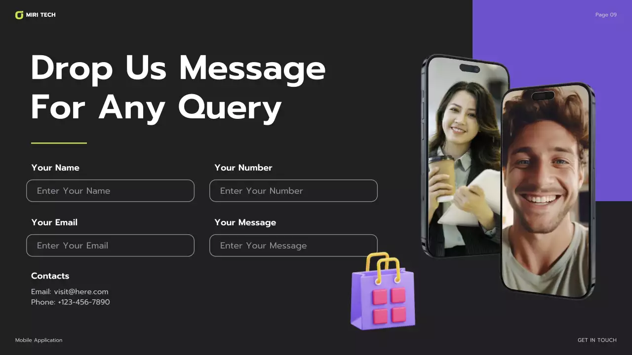 Purple Modern Mobile Application Presentation