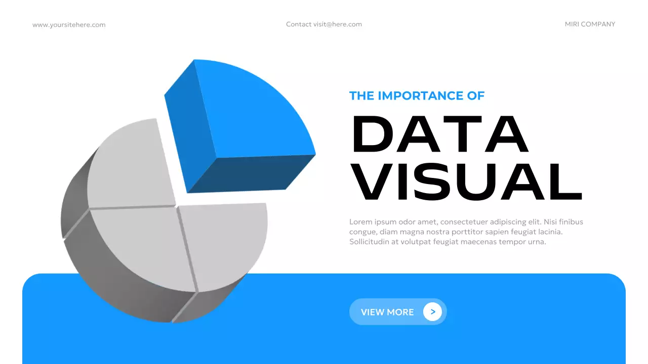 Blue Modern Data Presentation