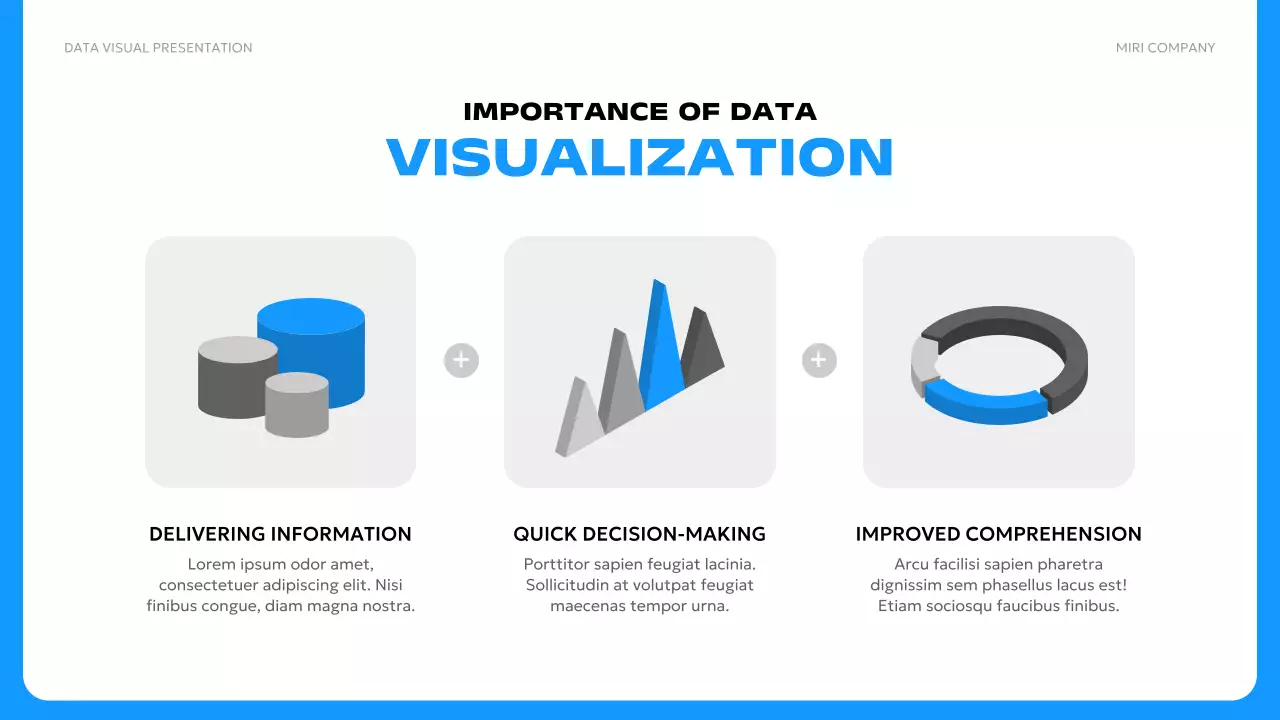 Blue Modern Data Presentation