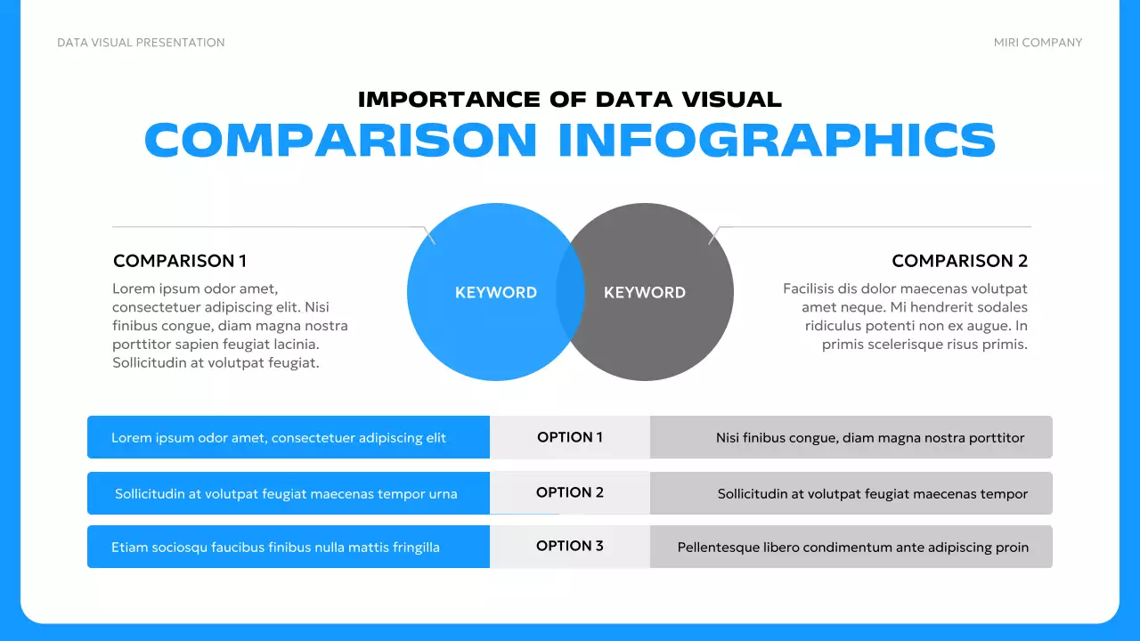 Blue Modern Data Presentation