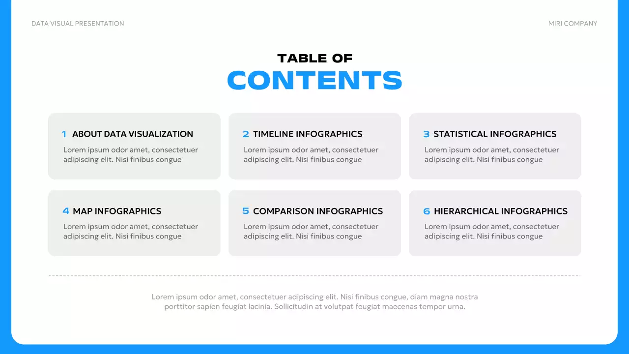 Blue Modern Data Presentation