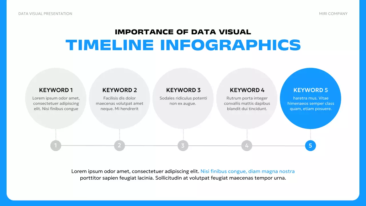 Blue Modern Data Presentation