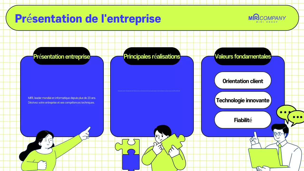 Proposition d'entreprise moderne annuelle