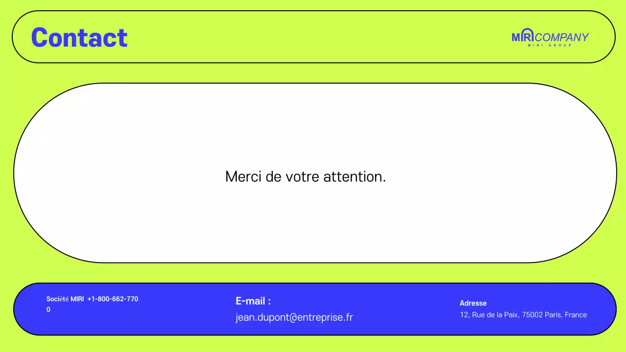 Proposition d'entreprise moderne annuelle