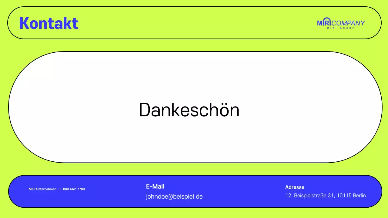 Jährlicher Vorschlag für ein modernes Unternehmen