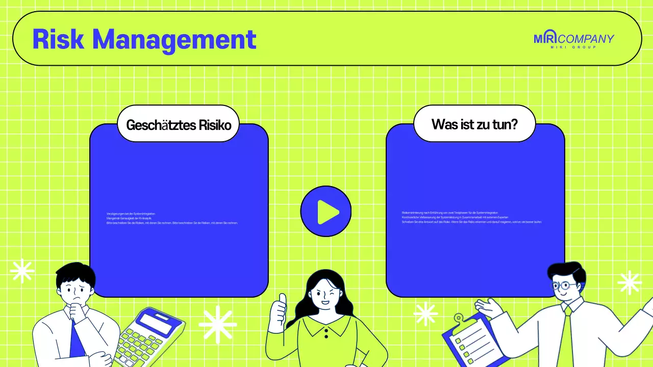 Jährlicher Vorschlag für ein modernes Unternehmen