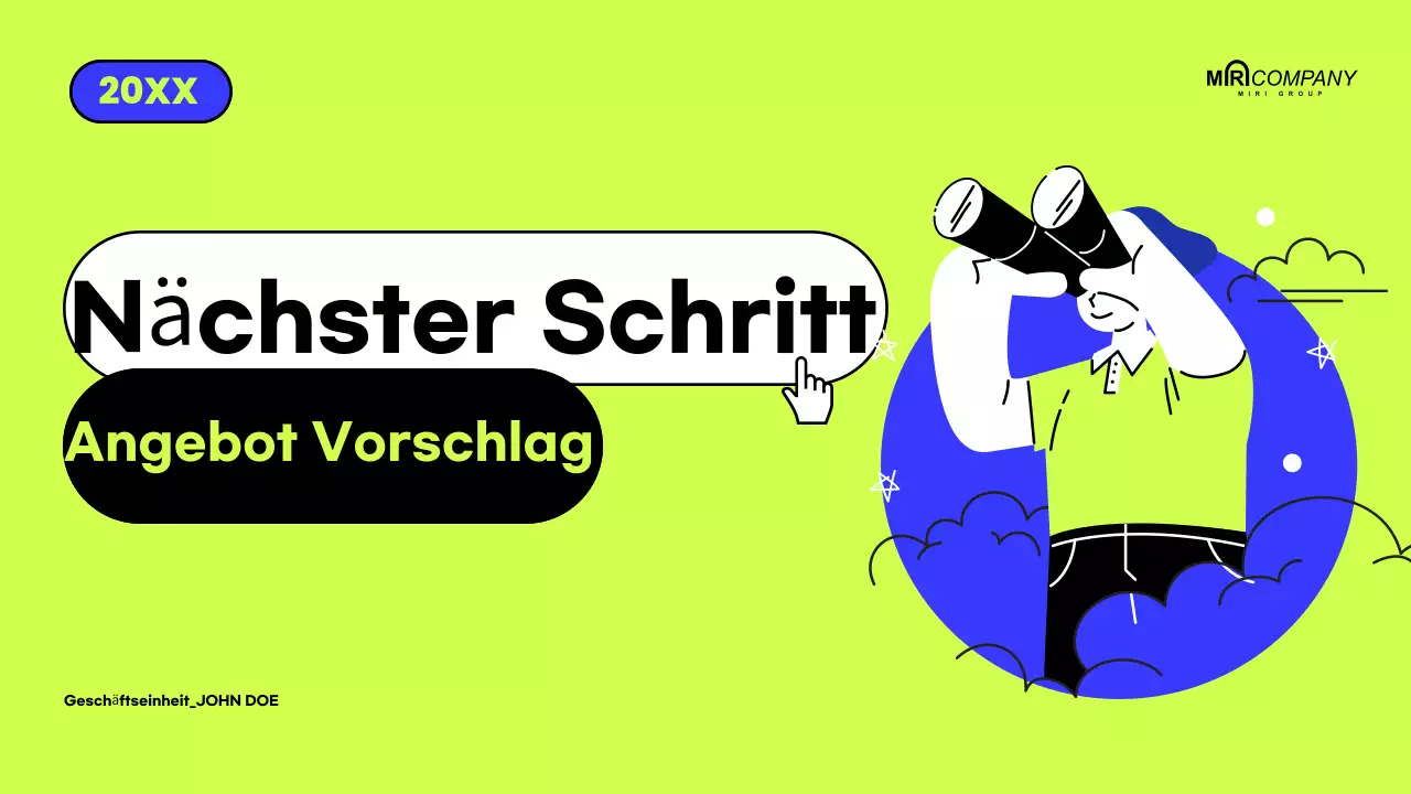 Jährlicher Vorschlag für ein modernes Unternehmen