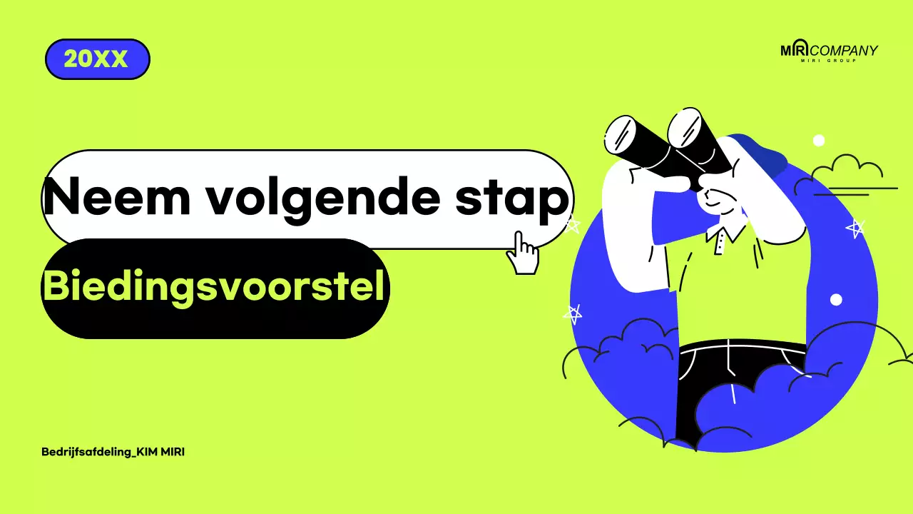 Jaarlijks modern zakelijk voorstel