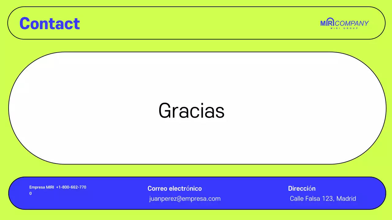 Propuesta anual de empresa moderna