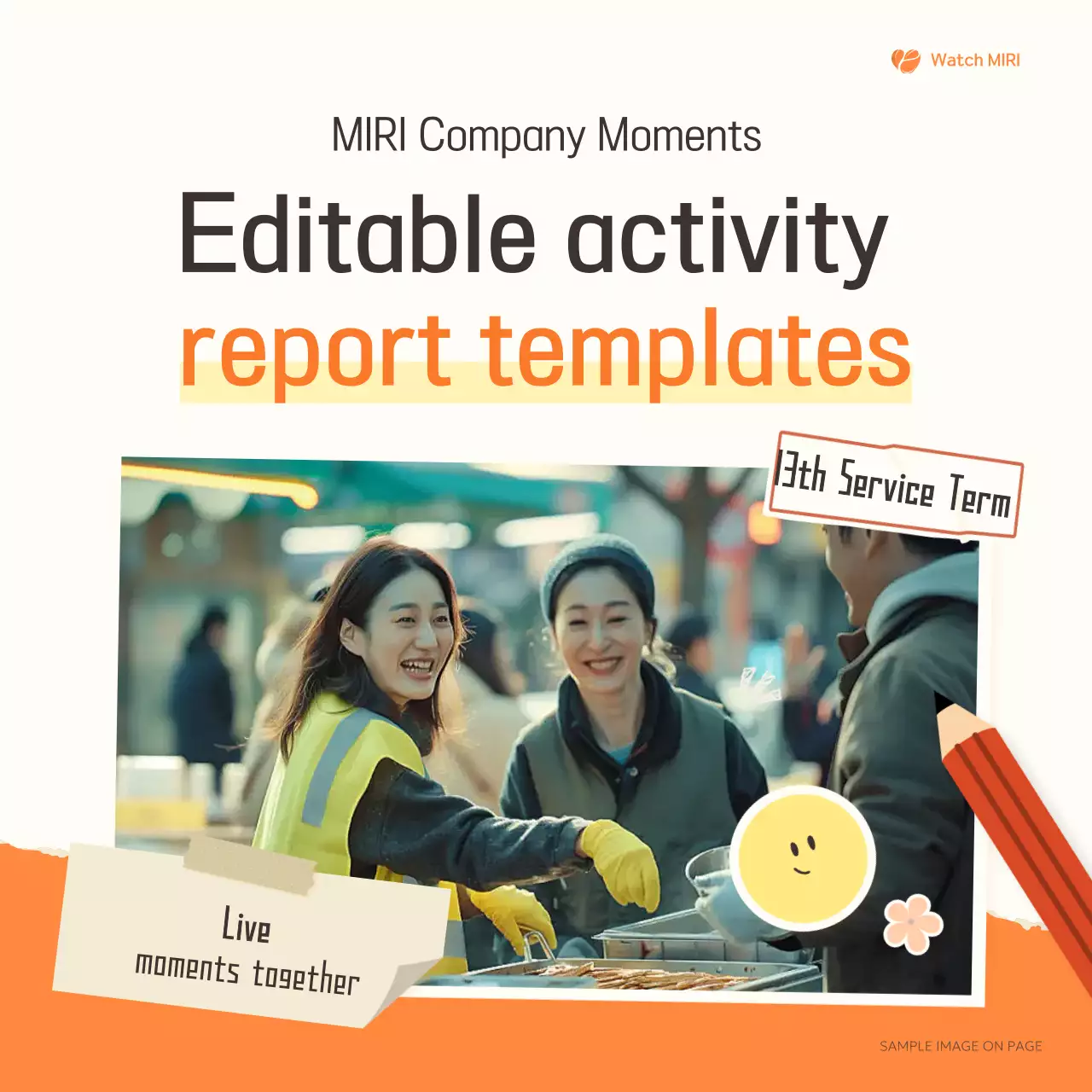 Báo cáo cộng đồng Orange Modern Instagram Carousel