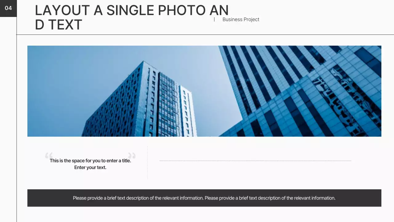 Apresentação de negócios minimalista branca