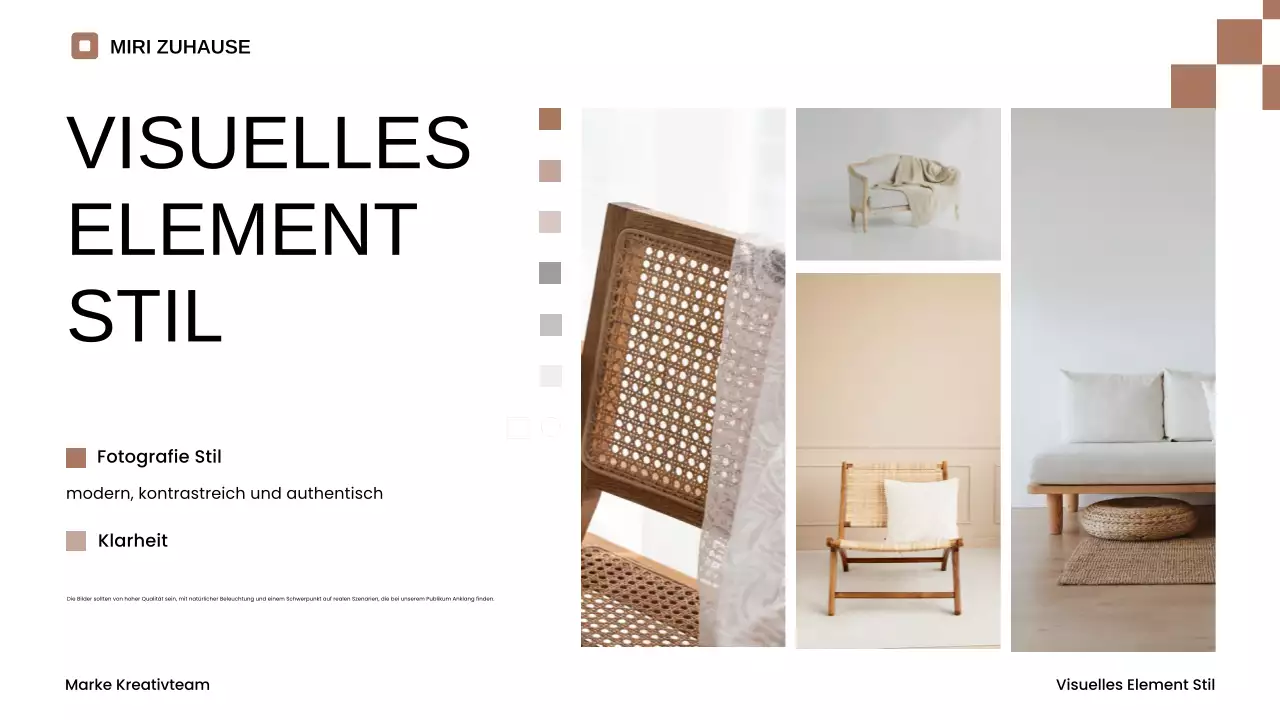 beige minimalistischer Markenleitfaden