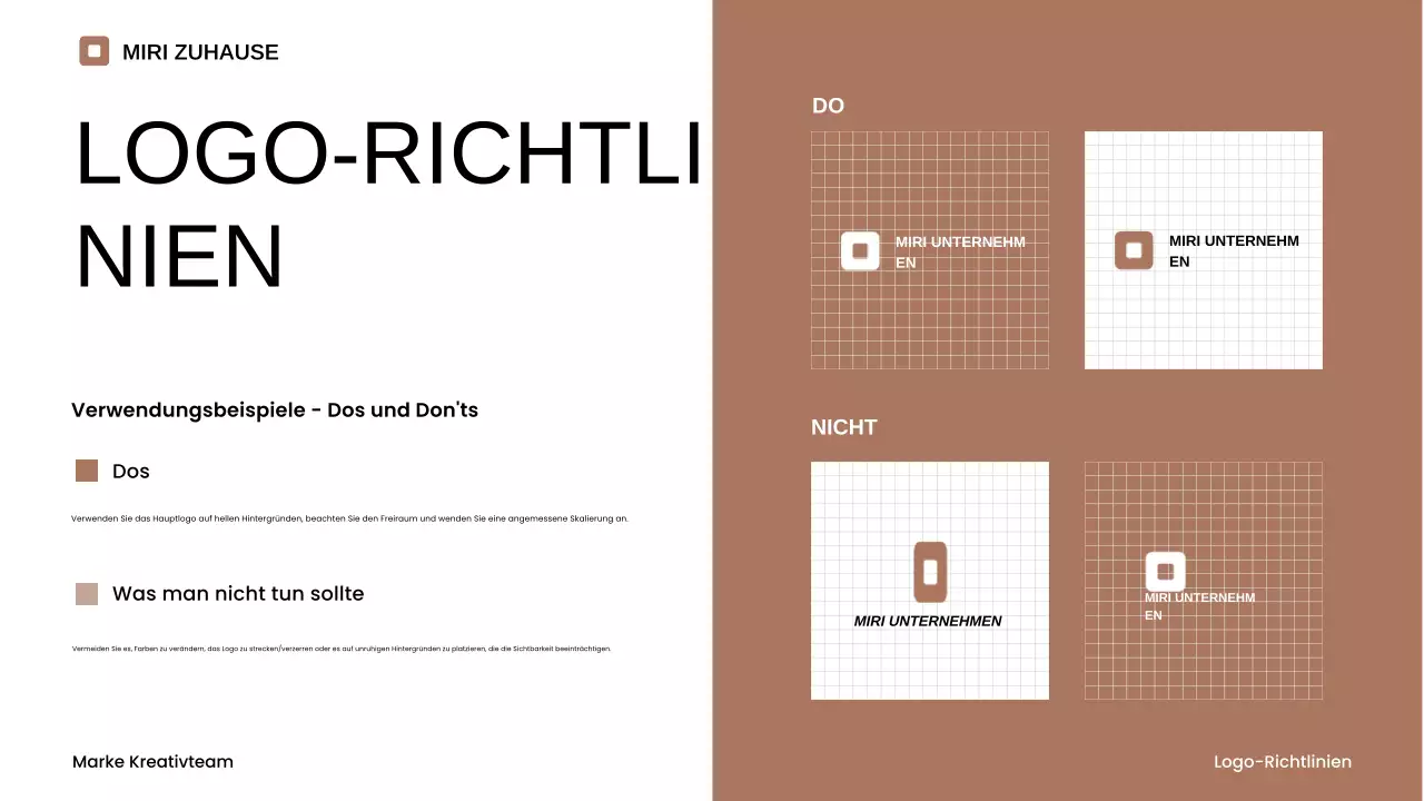 beige minimalistischer Markenleitfaden