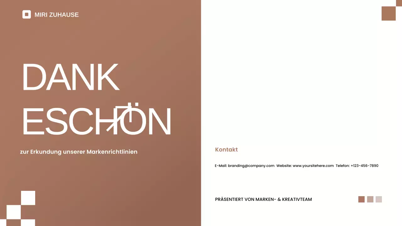 beige minimalistischer Markenleitfaden