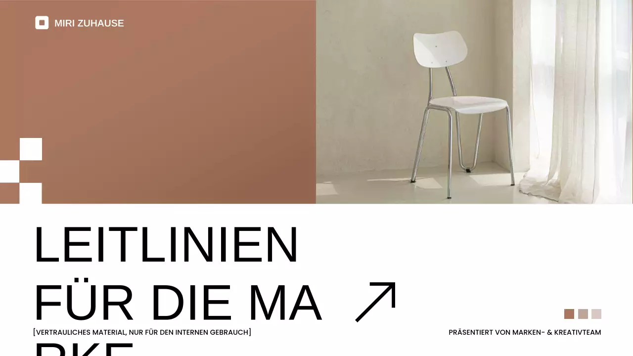 beige minimalistischer Markenleitfaden