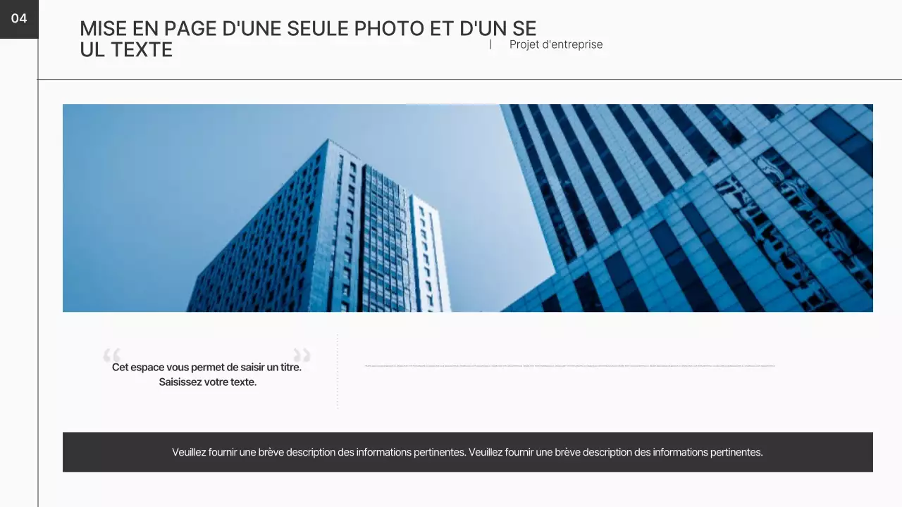 Un plan d'affaires clair et net