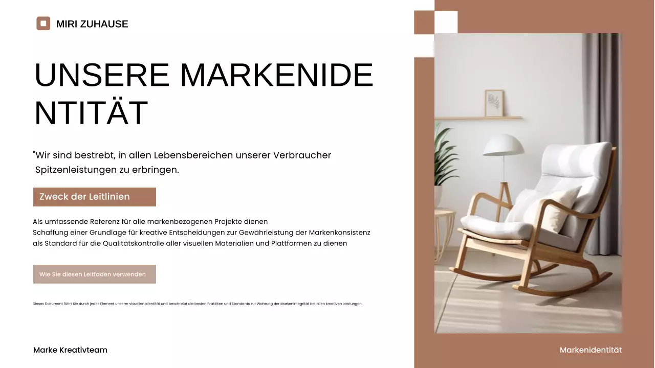 beige minimalistischer Markenleitfaden