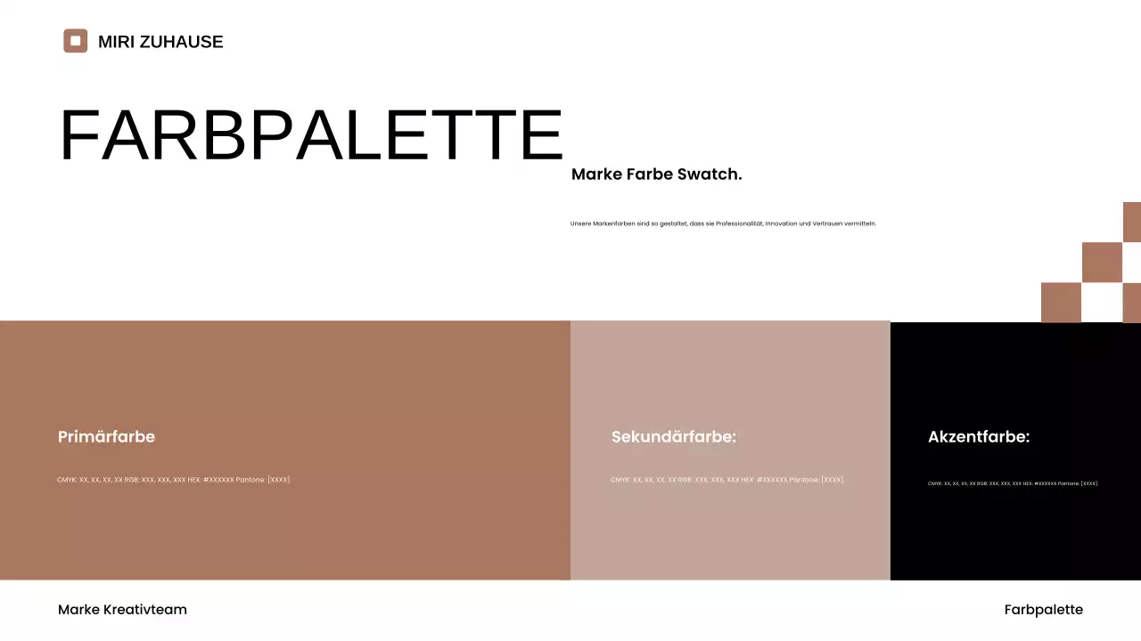 beige minimalistischer Markenleitfaden