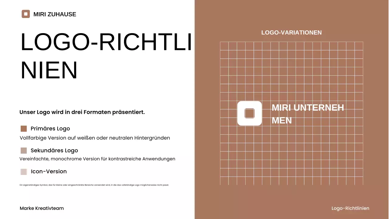 beige minimalistischer Markenleitfaden