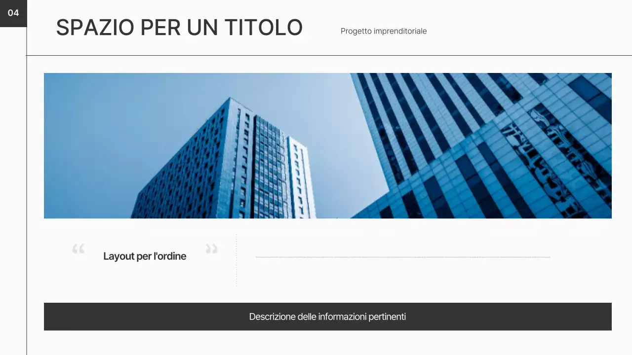 Un business plan nero e pulito