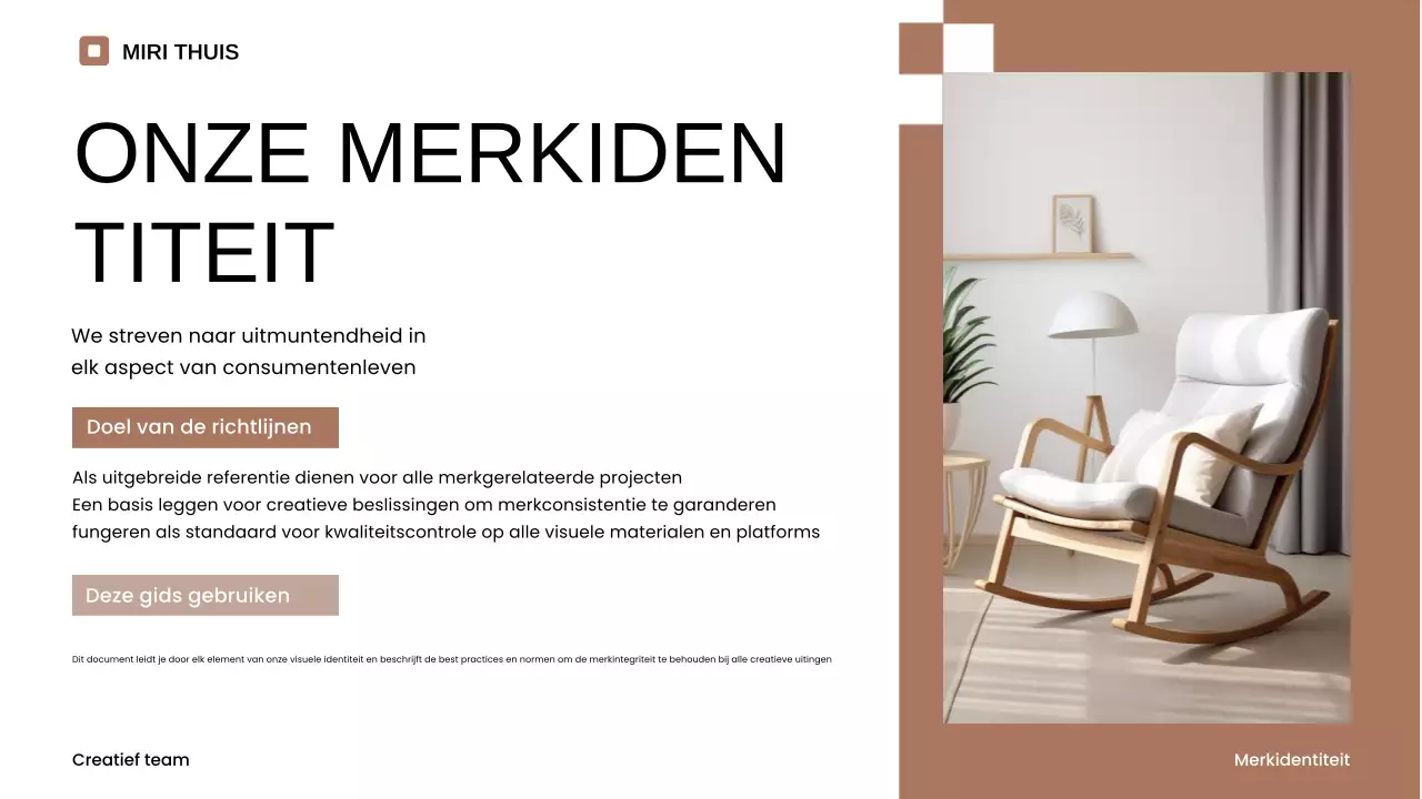 beige minimalistische merkrichtlijn