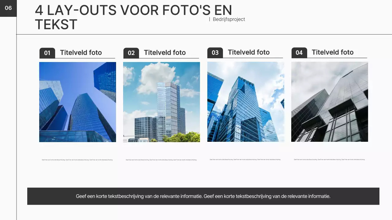 Een zwart, schoon bedrijfsplan