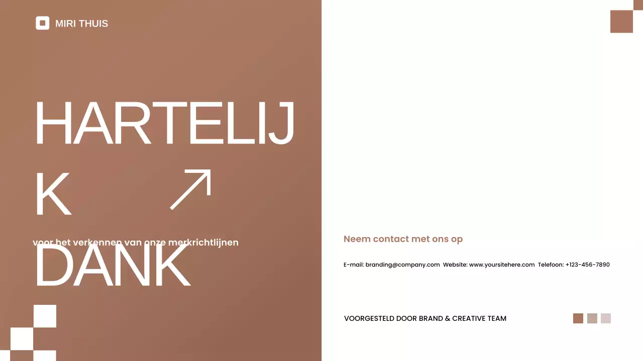 beige minimalistische merkrichtlijn