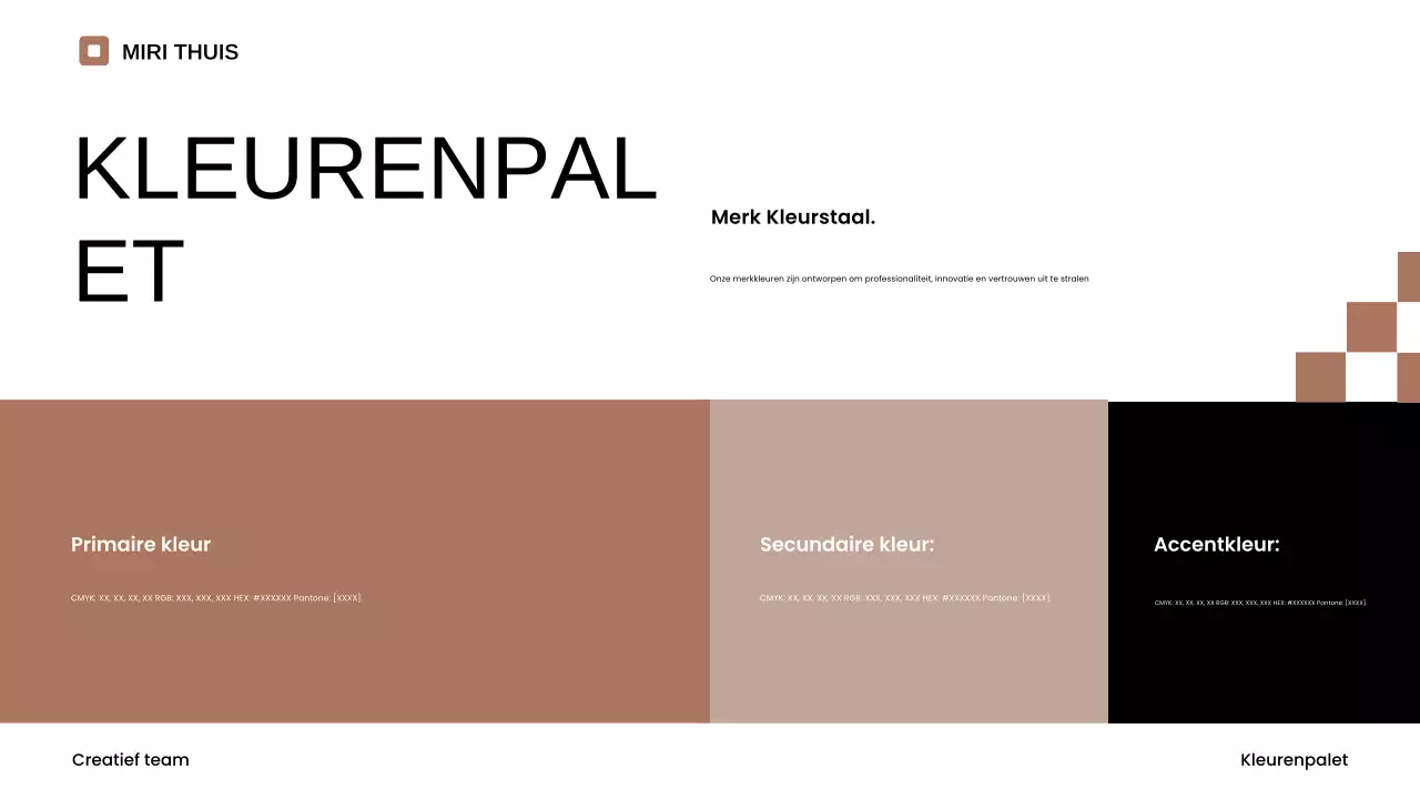 beige minimalistische merkrichtlijn