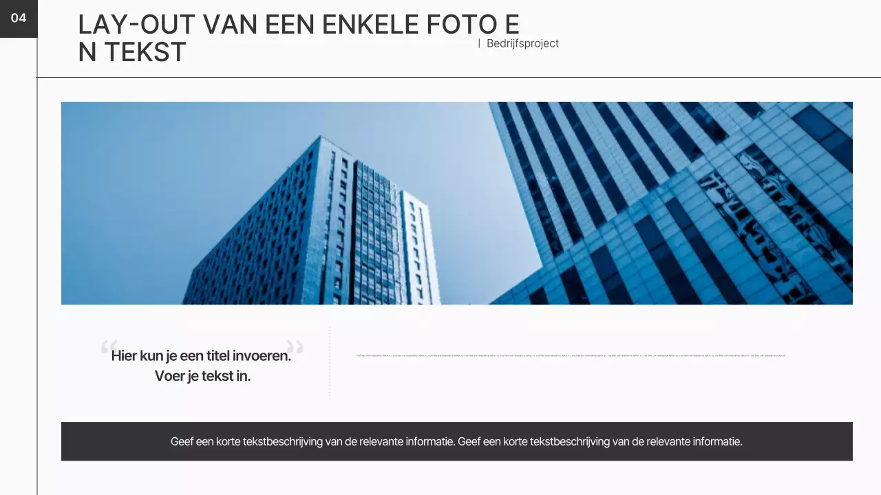 Een zwart, schoon bedrijfsplan