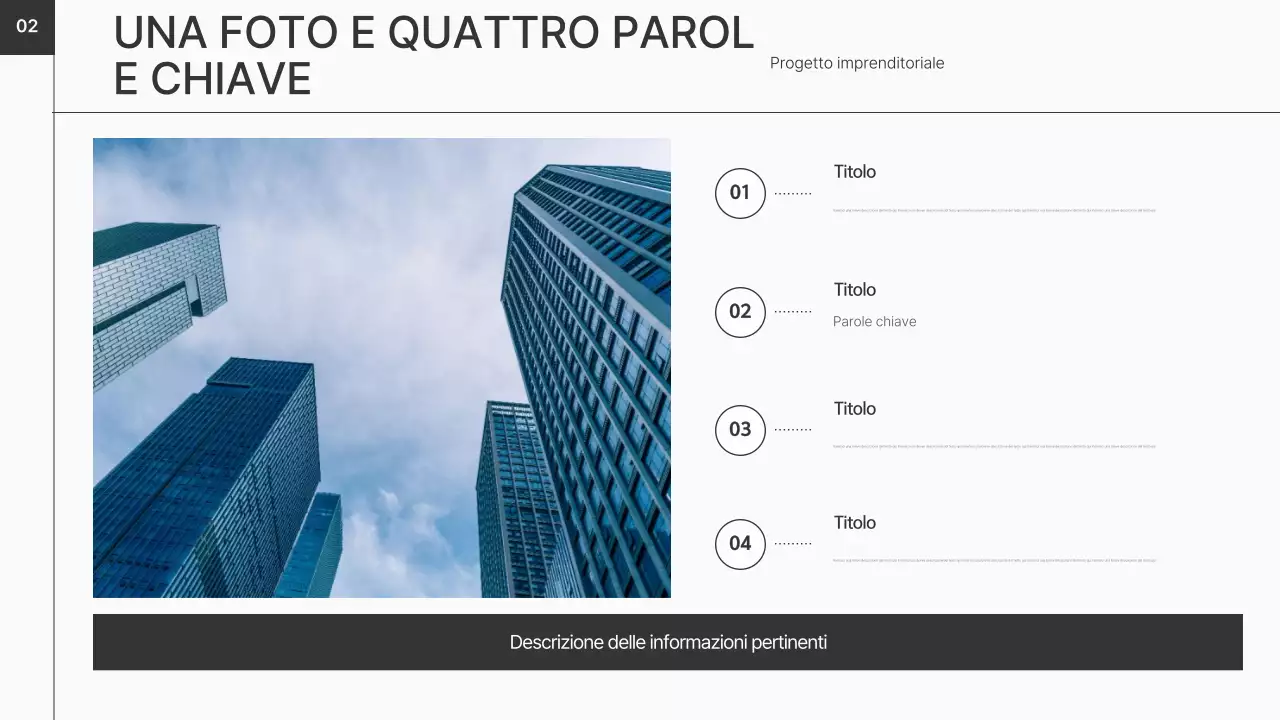 Un business plan nero e pulito