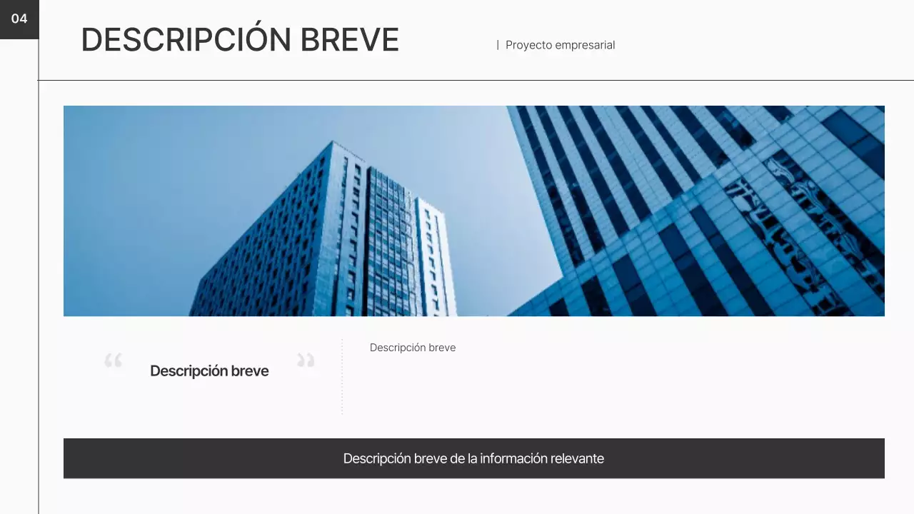 Un plan de negocio limpio y negro