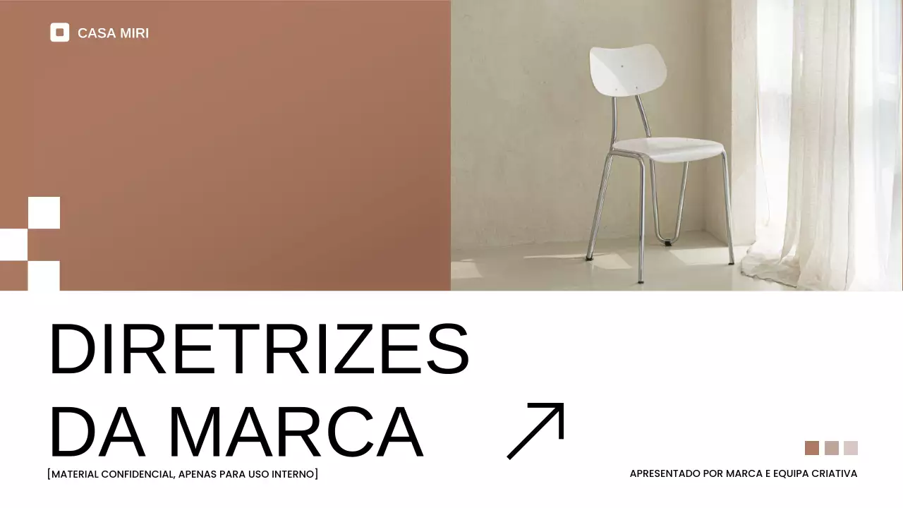 diretriz de marca minimalista bege