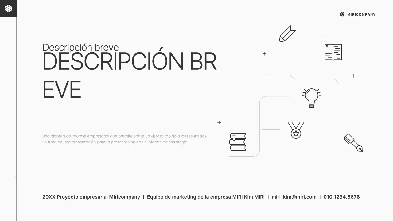 Un plan de negocio limpio y negro