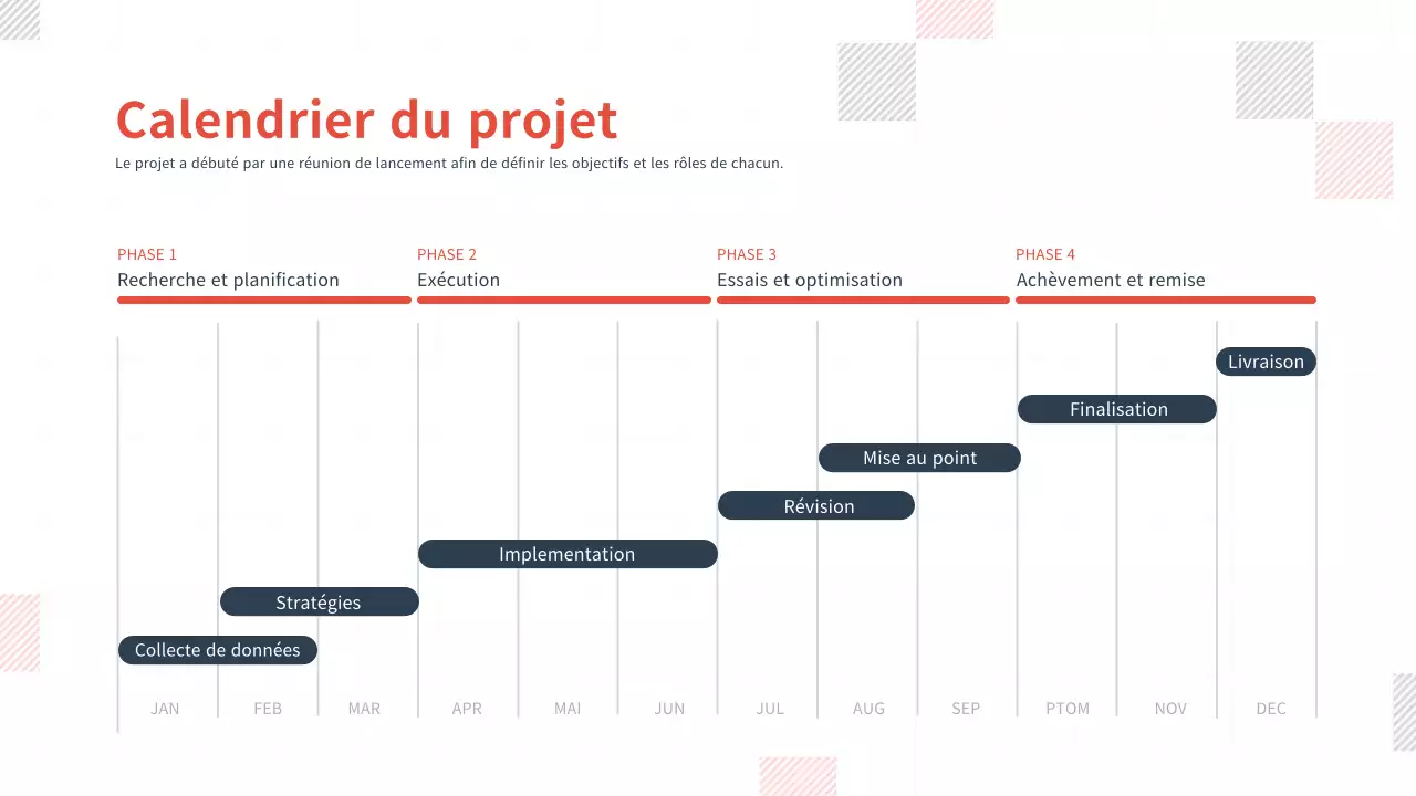 infographie de la ligne du temps minimale et grise