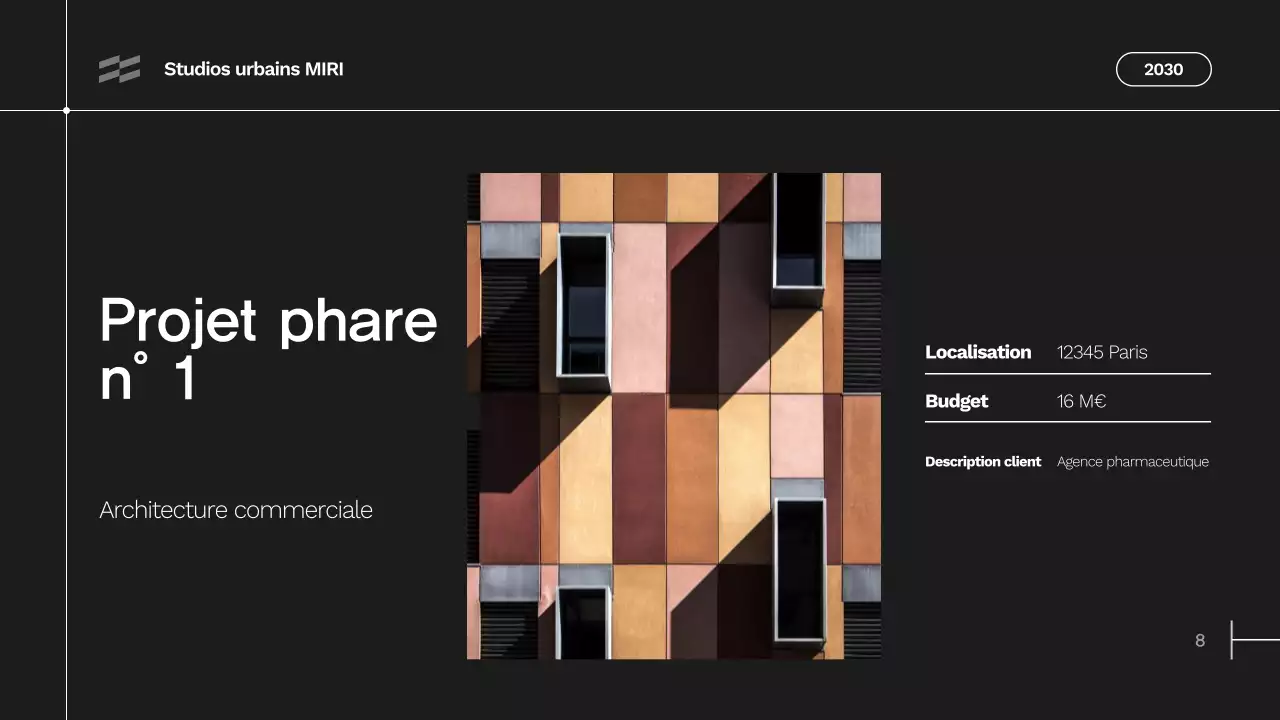 portefeuille d'architecture moderne grise