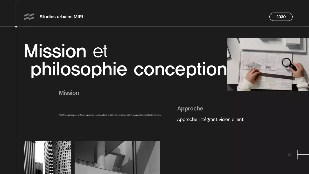 portefeuille d'architecture moderne grise