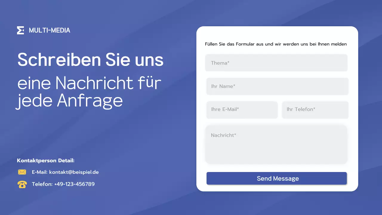 blue modern app Einführung