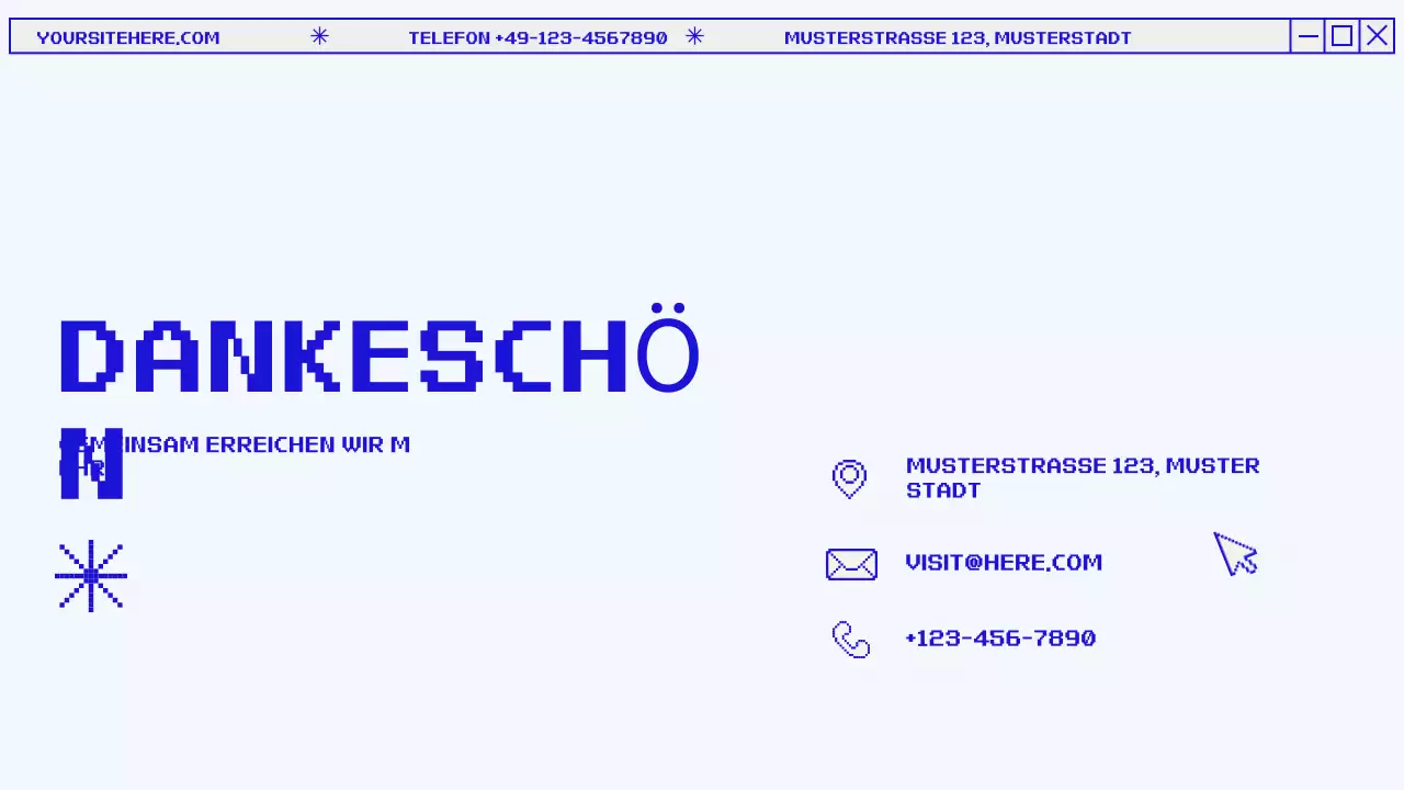 Präsentation des modernen Monatsberichts in Blau und Grau