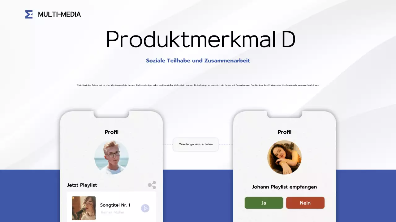 blue modern app Einführung