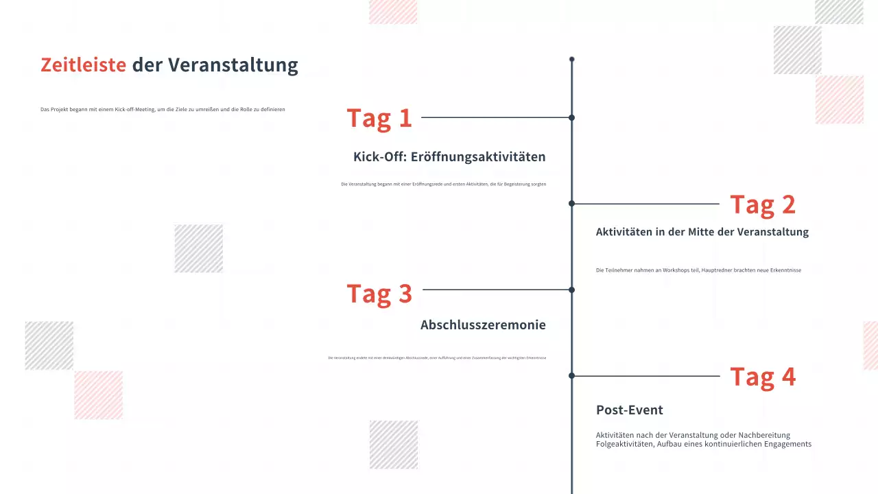 Graue minimale Zeitleiste Infografik