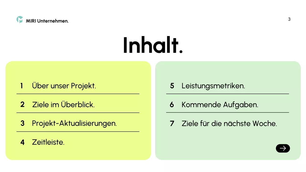 grüner moderner Geschäftsbericht