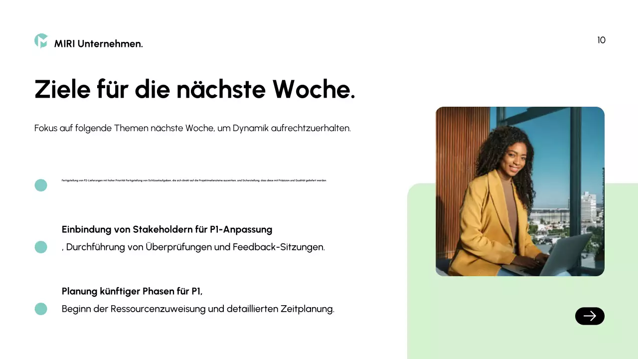 grüner moderner Geschäftsbericht