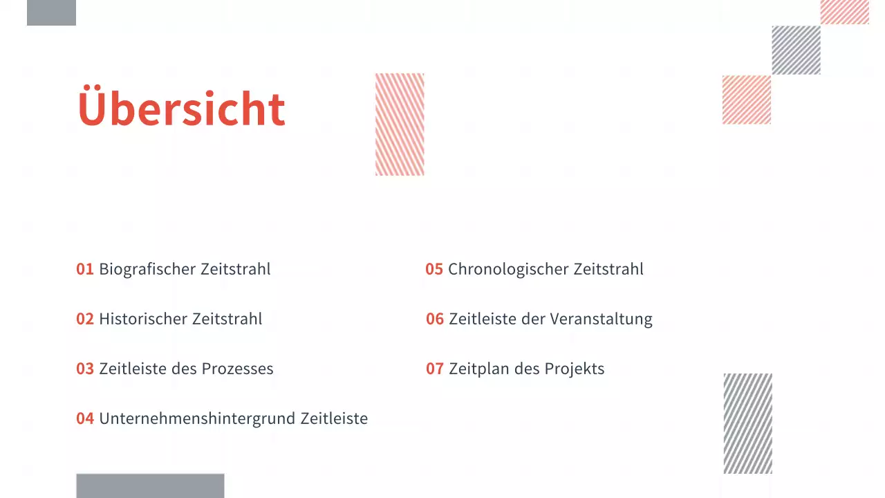 Graue minimale Zeitleiste Infografik