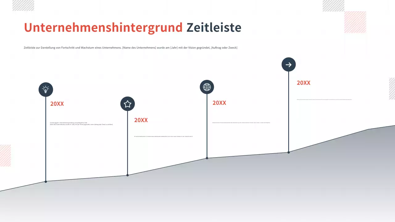 Graue minimale Zeitleiste Infografik