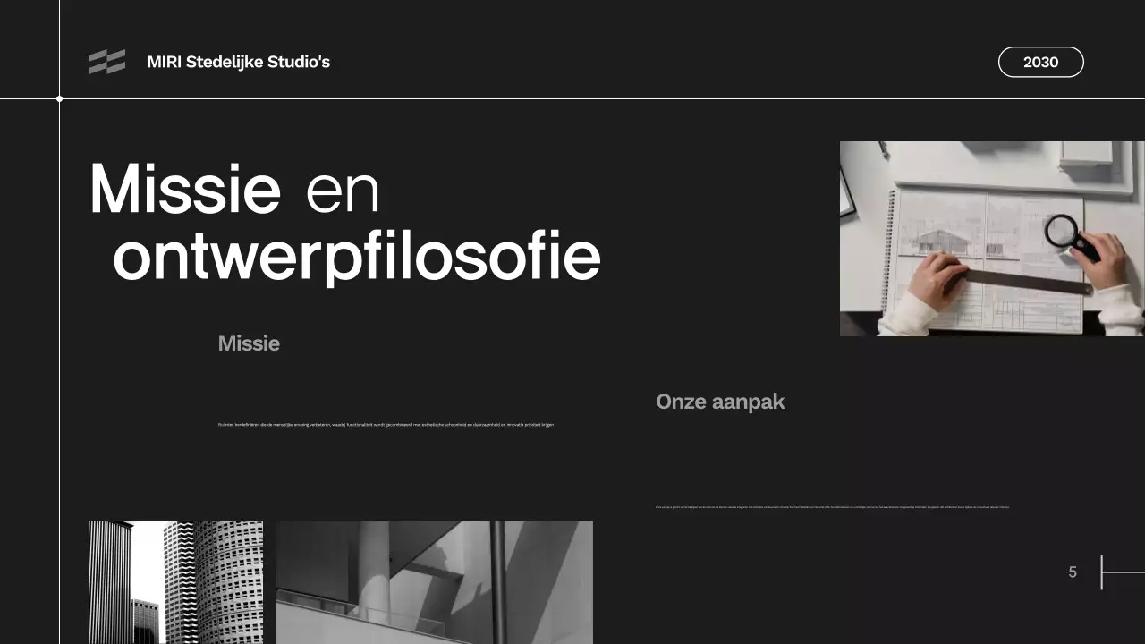 portfolio grijze moderne architectuur