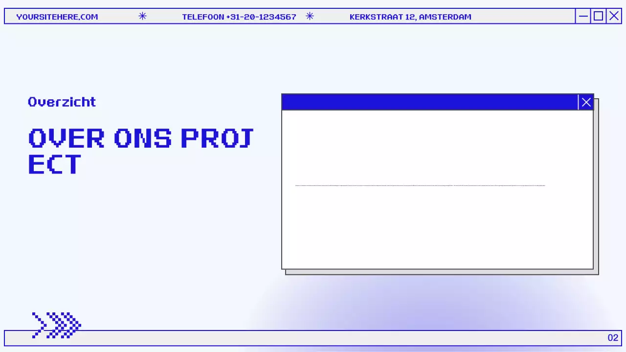 Blauw en grijs Modern Maandelijks Overzichtsrapport Presentatie